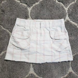 Free People Denim Checked Mini Skirt 4